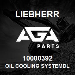 10000392 Liebherr OIL COOLING SYSTEMDL | AGA Parts