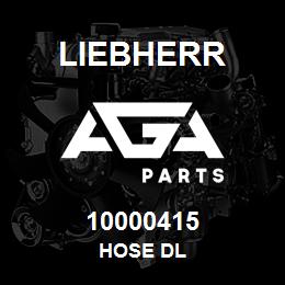10000415 Liebherr HOSE DL | AGA Parts