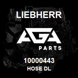 10000443 Liebherr HOSE DL | AGA Parts