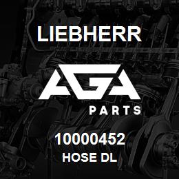 10000452 Liebherr HOSE DL | AGA Parts