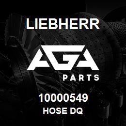 10000549 Liebherr HOSE DQ | AGA Parts
