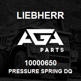 10000650 Liebherr PRESSURE SPRING DQ | AGA Parts