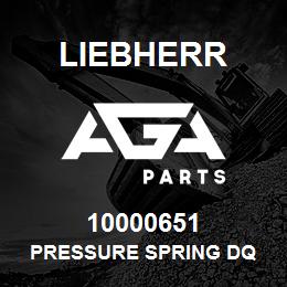 10000651 Liebherr PRESSURE SPRING DQ | AGA Parts