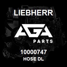 10000747 Liebherr HOSE DL | AGA Parts