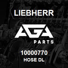 10000770 Liebherr HOSE DL | AGA Parts