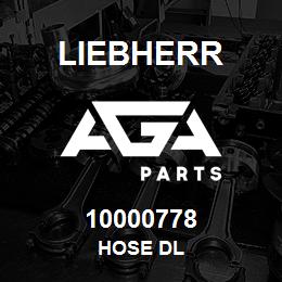 10000778 Liebherr HOSE DL | AGA Parts