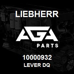 10000932 Liebherr LEVER DQ | AGA Parts