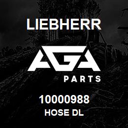 10000988 Liebherr HOSE DL | AGA Parts