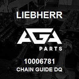 10006781 Liebherr CHAIN GUIDE DQ | AGA Parts