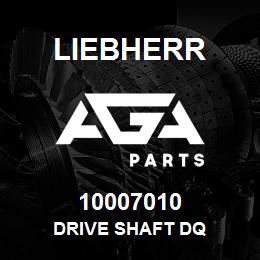 10007010 Liebherr DRIVE SHAFT DQ | AGA Parts