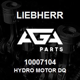 10007104 Liebherr HYDRO MOTOR DQ | AGA Parts