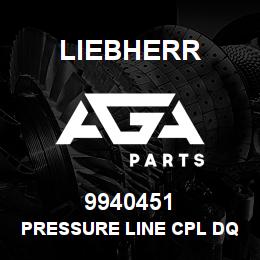 9940451 Liebherr PRESSURE LINE CPL DQ | AGA Parts