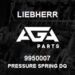 9950007 Liebherr PRESSURE SPRING DQ | AGA Parts