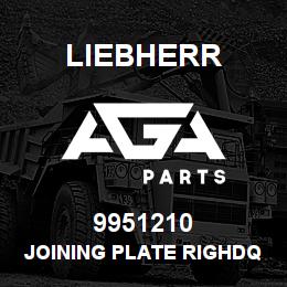 9951210 Liebherr JOINING PLATE RIGHDQ | AGA Parts