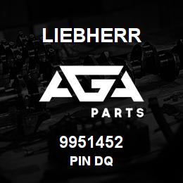 9951452 Liebherr PIN DQ | AGA Parts