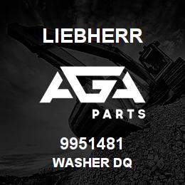 9951481 Liebherr WASHER DQ | AGA Parts