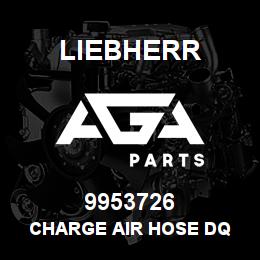 9953726 Liebherr CHARGE AIR HOSE DQ | AGA Parts