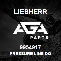 9954917 Liebherr PRESSURE LINE DQ | AGA Parts