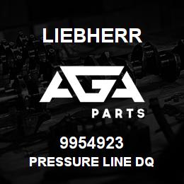9954923 Liebherr PRESSURE LINE DQ | AGA Parts
