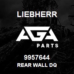 9957644 Liebherr REAR WALL DQ | AGA Parts