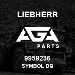 9959236 Liebherr SYMBOL DQ | AGA Parts