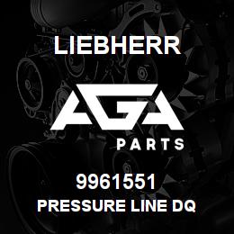 9961551 Liebherr PRESSURE LINE DQ | AGA Parts