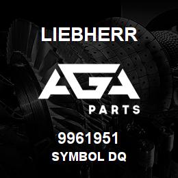 9961951 Liebherr SYMBOL DQ | AGA Parts