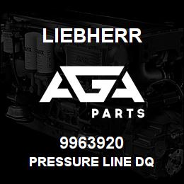 9963920 Liebherr PRESSURE LINE DQ | AGA Parts