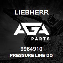 9964910 Liebherr PRESSURE LINE DQ | AGA Parts