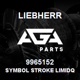 9965152 Liebherr SYMBOL STROKE LIMIDQ | AGA Parts