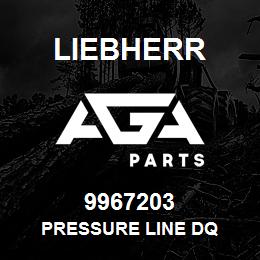 9967203 Liebherr PRESSURE LINE DQ | AGA Parts