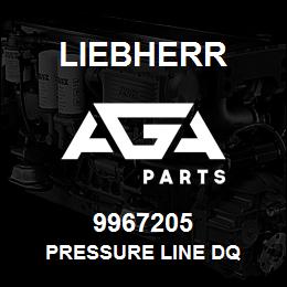 9967205 Liebherr PRESSURE LINE DQ | AGA Parts