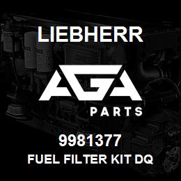 9981377 Liebherr FUEL FILTER KIT DQ | AGA Parts