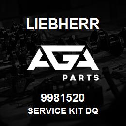 9981520 Liebherr SERVICE KIT DQ | AGA Parts