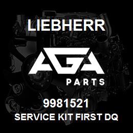 9981521 Liebherr SERVICE KIT FIRST DQ | AGA Parts