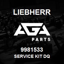 9981533 Liebherr SERVICE KIT DQ | AGA Parts
