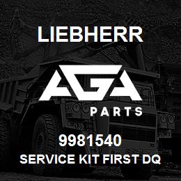 9981540 Liebherr SERVICE KIT FIRST DQ | AGA Parts