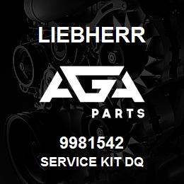 9981542 Liebherr SERVICE KIT DQ | AGA Parts
