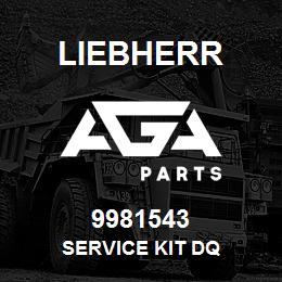 9981543 Liebherr SERVICE KIT DQ | AGA Parts