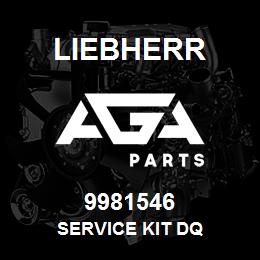 9981546 Liebherr SERVICE KIT DQ | AGA Parts