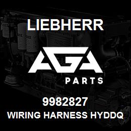 9982827 Liebherr WIRING HARNESS HYDDQ | AGA Parts