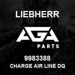 9983388 Liebherr CHARGE AIR LINE DQ | AGA Parts