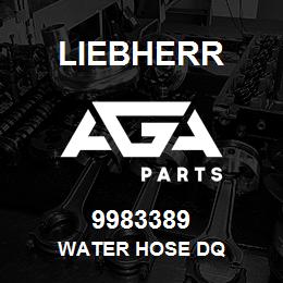 9983389 Liebherr WATER HOSE DQ | AGA Parts