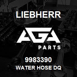 9983390 Liebherr WATER HOSE DQ | AGA Parts