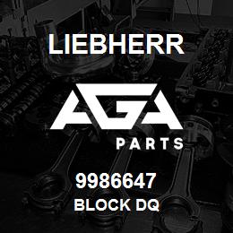 9986647 Liebherr BLOCK DQ | AGA Parts