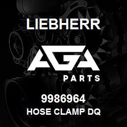 9986964 Liebherr HOSE CLAMP DQ | AGA Parts