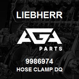 9986974 Liebherr HOSE CLAMP DQ | AGA Parts