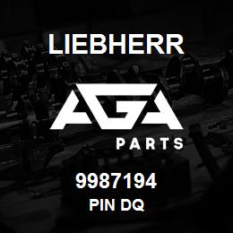 9987194 Liebherr PIN DQ | AGA Parts
