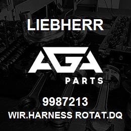 9987213 Liebherr WIR.HARNESS ROTAT.DQ | AGA Parts