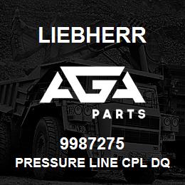 9987275 Liebherr PRESSURE LINE CPL DQ | AGA Parts